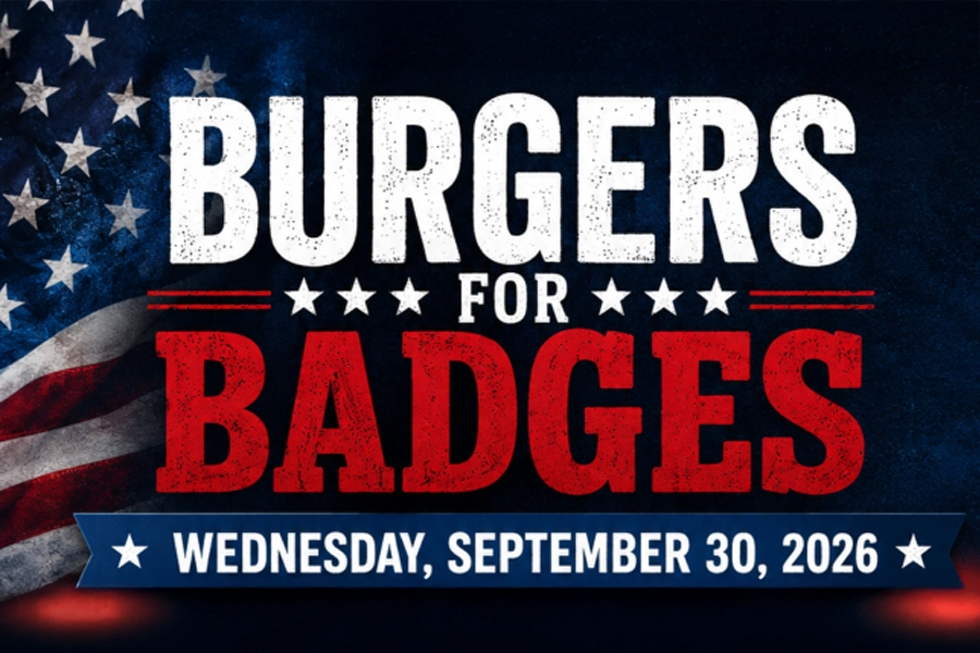 Burgers for Badges - Wednesday, Sept. 30 2026