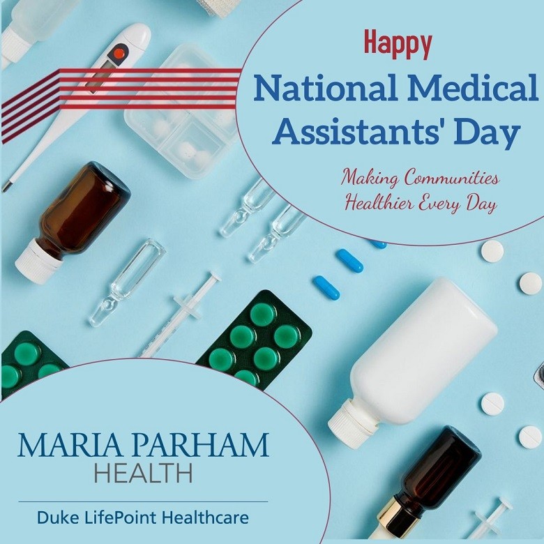 Happy Medical Assistants' Day Maria Parham Health Blog
